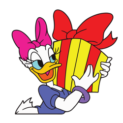 daisy duck christmas svg, disney christmas svg, christmas gift svg, digital download