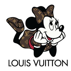 louis vuitton minnie mouse svg, lv logo svg, disney minnie mouse svg, fashion brand logo svg, digital download (1)