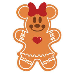 gingerbread minnie mouse christmas svg, disney christmas svg, gingerbread png, clipart, digital download