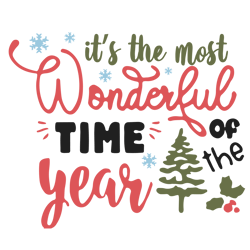 it's the most wonderful time of the year svg, christmas tree svg, holidays svg, christmas svg designs, digital download
