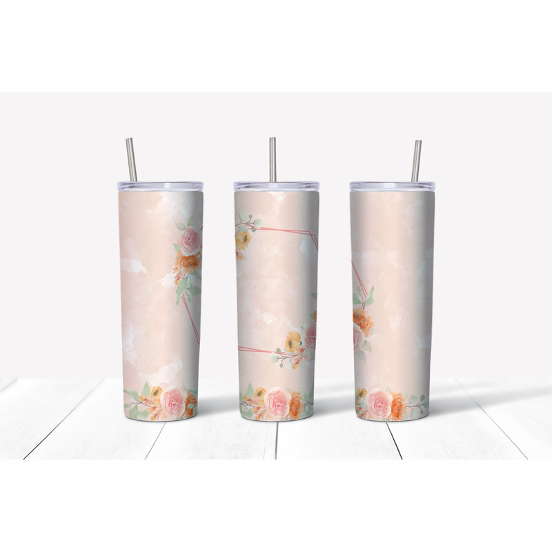 Pink Floral Frame Watercolor Mockup.jpg