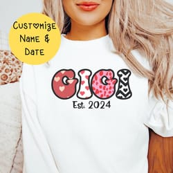 custom gigi sweatshirt, mimi sweatshirt, custom grammy sweatshirt, nana crewneck, yaya sweatshirt, lolli sweatshirt, gra