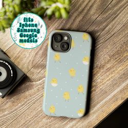 easter phone case, chicks phone case, samsung phone case, google pixel phone case, drop protective phone case, iphone 15
