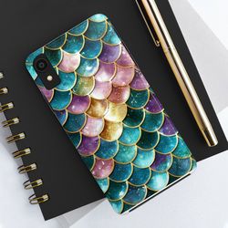 mermaid phone case for iphone, gift for mermaid friend, protective phone case, cool phone case, beach phone case, iphone