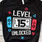 Level 15 Unlocked Birthday Svg, 15th Birthday Boy Gamer Svg, 15 years Old Gamer Shirt Svg, Funny Kids Gamer Svg Digital File For Cricut &Png.jpg