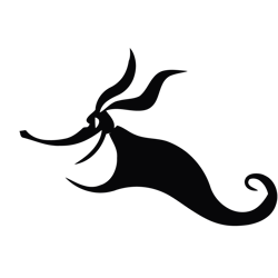 zero nightmare before christmas shiloutte, nightmare before christmas svg, halloween nightmare svg, digital download
