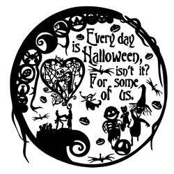 jack skellington everyday is halloween isn't it svg, nightmare before christmas svg, halloween svg, digital download