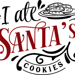 i ate santas cookies svg, funny christmas svg, christmas svg, merry christmas svg, christmas logo svg, cut file