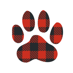 dog paw plaid svg, buffalo plaid christmas svg, christmas svg, buffalo plaid svg, christmas logo, digital download