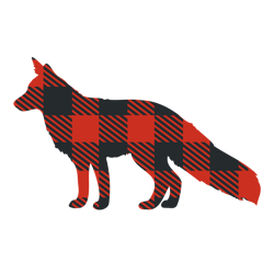 fox plaid svg, buffalo plaid christmas svg, christmas svg, buffalo plaid svg, christmas logo, digital download