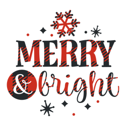 merry and bright svg, buffalo plaid christmas svg, christmas svg, buffalo plaid svg, christmas logo, digital download
