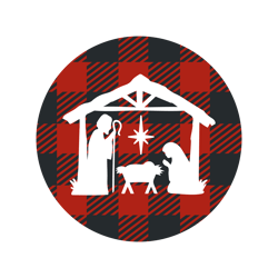 nativity plaid svg, buffalo plaid christmas svg, christmas svg, buffalo plaid svg, christmas logo, digital download