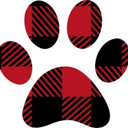 dog paw svg, buffalo plaid christmas svg, christmas svg, buffalo plaid logo svg, christmas logo, cut file