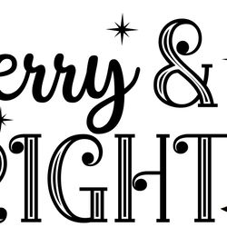 merry and bright svg, buffalo plaid christmas svg, christmas svg, buffalo plaid logo svg, christmas logo, cut file