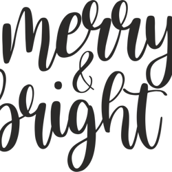merry & bright svg, merry christmas svg, merry christmas logo svg, christmas svg, christmas logo svg, digital download
