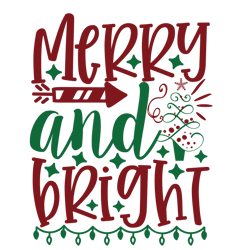 merry and bright svg, christmas svg, merry christmas svg, christmas svg design, christmas logo svg, digital download