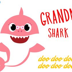 grandma shark svg, baby shark family svg, baby shark birthday family svg, shark family svg, shark svg, cut file