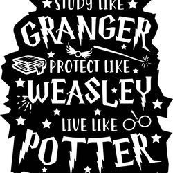 study like granger bold svg, harry potter svg, harry potter movie svg, hogwarts svg, wizard svg, trending svg, cut file
