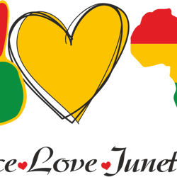 peace love juneteenth svg, juneteenth logo svg, black girl svg, juneteenth design, african american svg, month svg