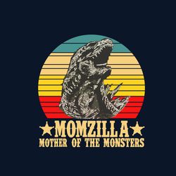 momzilla mother of the monsters retro vintage svg, mothers day svg, momzilla svg, mother svg, monster, digital download