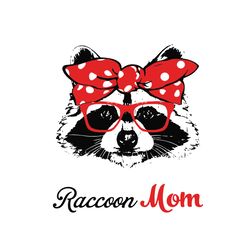 racoon mom with dot turban svg, mothers day svg, mom svg, best mom svg, racoon svg, racoon mom svg, digital download