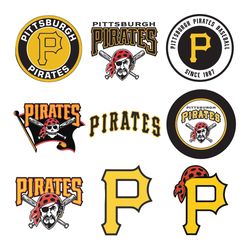 pittsburgh pirates baseball bundle svg, sport svg, mlb svg, mlb logo svg, baseball team svg digital download