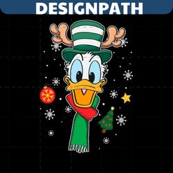 funny merry christmas donald duck svg cutting file