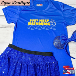 just keep running finding nemo shirt tank for springtime surprise weekend run disney t-shirt classic