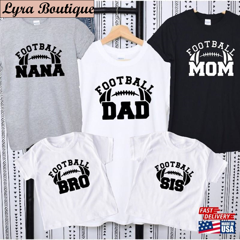 Matching Family Football Shirt Loving T-Shirt Flag Mom Tee Sweatshirt - TeebyHumans.jpg