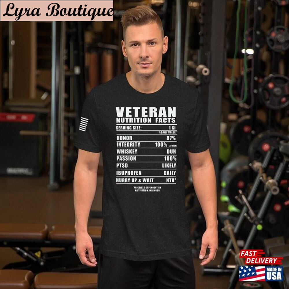 Military Veteran Funny Tshirt American Flag Sleeve Patriotic Graphic T-Shirt Classic - TeebyHumans.jpg