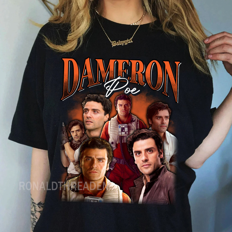 Poe Dameron T-shirt, Poe Dameron Sweatshirts 90s, Poe Dameron Hoodies, Poe Dameron Fan Gifts, Poe Dameron Oscar Isaac 90s Vintage Shirts.jpg