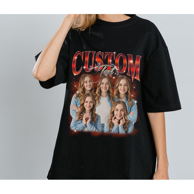 Custom Your Own Bootleg Tee, Retro Custom Bootleg Rap Tee, Custom Bootleg, Custom Your Photo, Insert Your Design, Vintage Graphic 90s Tshirt.jpg