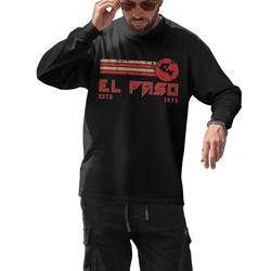 el paso texas shirt, el paso shirt, vintage style el paso map icon sweatshirt
