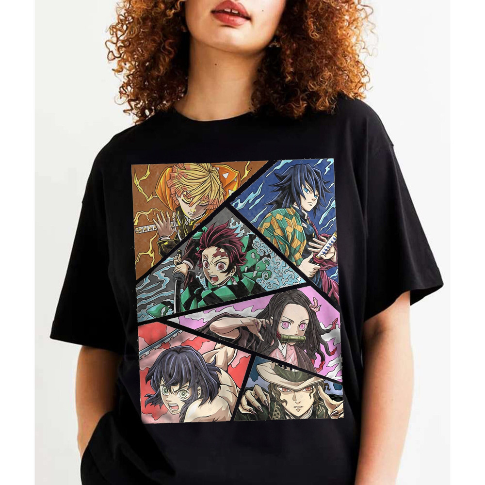Anime Slayer Tee, Anime Manga Shirt, Anime Clothings, Anime Fan Gift, Harajuku, Japanese Gift, Otaku Lover, Manga Shirt, Anime Lover Shirt.jpg
