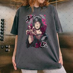 unisex oversized vintage anime shirt, anime japan t-shirt, anime washed cotton t shirt