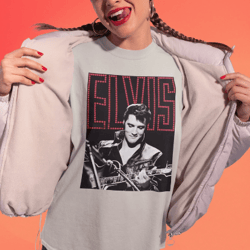 vintage retro elvis shirt, elvis presley graphic tee, king of rock n roll shirt, elvis dance sweatshirt hoodie shirt
