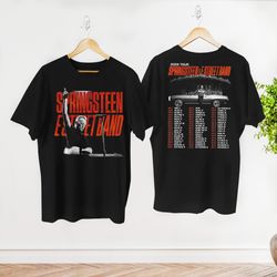 2 side bruce springsteen and e street 2023 tour shirt, e street shirt, bruce springsteen fan gift
