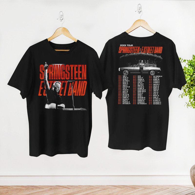 2 Side Bruce Springsteen And E Street 2023 Tour Shirt, E Street Shirt, Bruce Springsteen Fan Gift, Rock Tour Shirt, Bruce Springsteen Tee.jpg