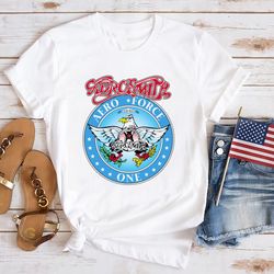 aerosmith aero force shirt, rock band aerosmith logo t-shirt, 2023 tour aerosmith shirt