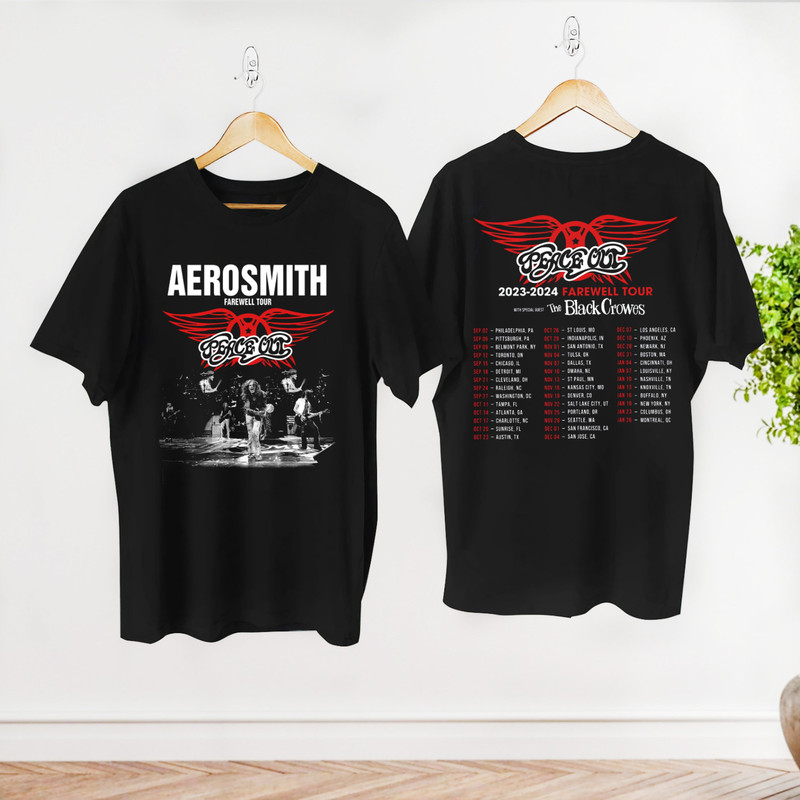 Aerosmith Tour 2023 Shirt, Peace Out Farewell Aerosmith Band Shirt, Rock Band Aerosmith Fan Gift Shirt, Aerosmith Concert Shirt, 90s Shirt.jpg