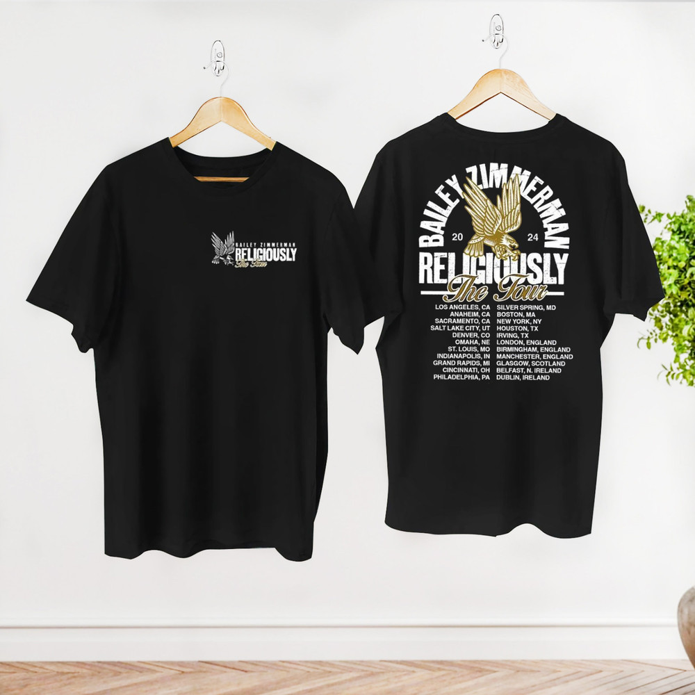 Bailey Zimmerman Fan Shirt, Bailey Zimmerman Religiously Tour 2024 T-Shirt, Zimmerman Country Music Shirt, Bailey Zimmerman Concert Merch.jpg
