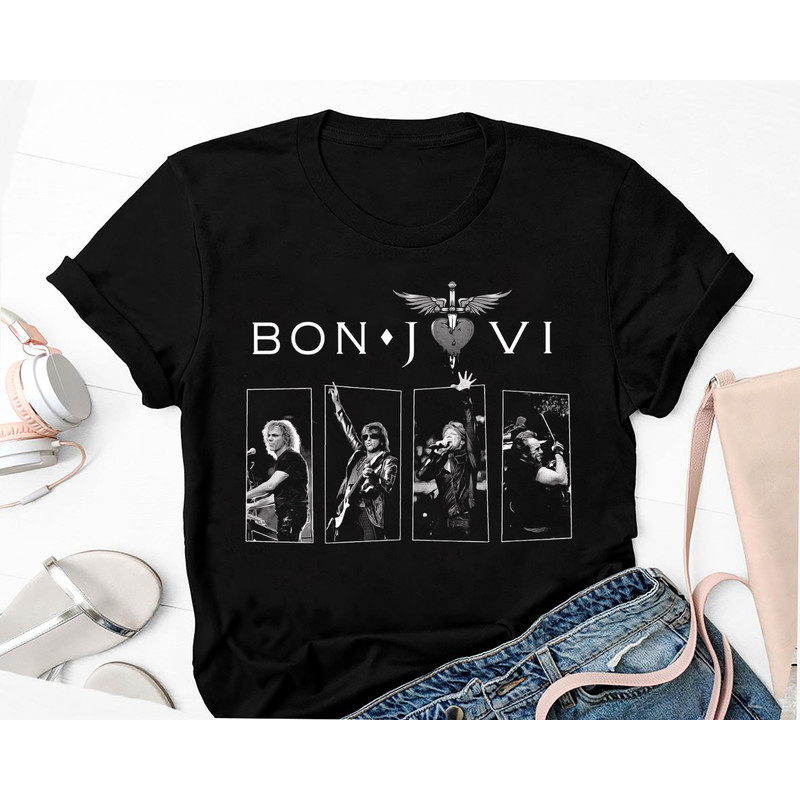 Bon Jovi Rock Band Graphic T-shirt, Bon Jovi 80s Vintage Shirt, Bon Jovi Concert Shirt, Graphic Bon Jovi Band Shirt, Bon Jovi Shirt Fan Gift 1.jpg