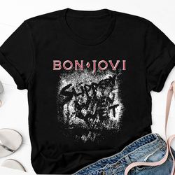 bon jovi slippery when wet t-shirt, bon jovi shirt fan gifts, bon jovi vintage shirt