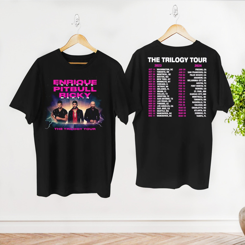 Enrique Iglesias X Pitbull X Ricky Martin The Trilogy Tour 2023- 2024 Shirt, Enrique Iglesias Concert Shirt, The Trilogy Tour Graphic Shirt.jpg