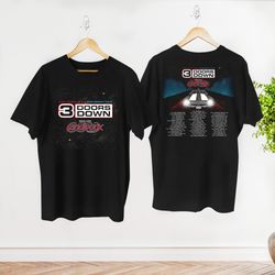 Graphic 3 Doors Down Band Shirt, Away From the Sun Anniversary Tour 2023 Shirt, 3 Doors Down Rock Band Concert