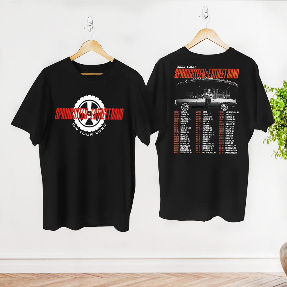 Graphic Bruce Springsteen & E Street 2023 Tour Shirt, E Street Band Shirt, Bruce Springsteen Fan Gift, Rock Tour 2023, Bruce Springsteen Tee 1.jpg
