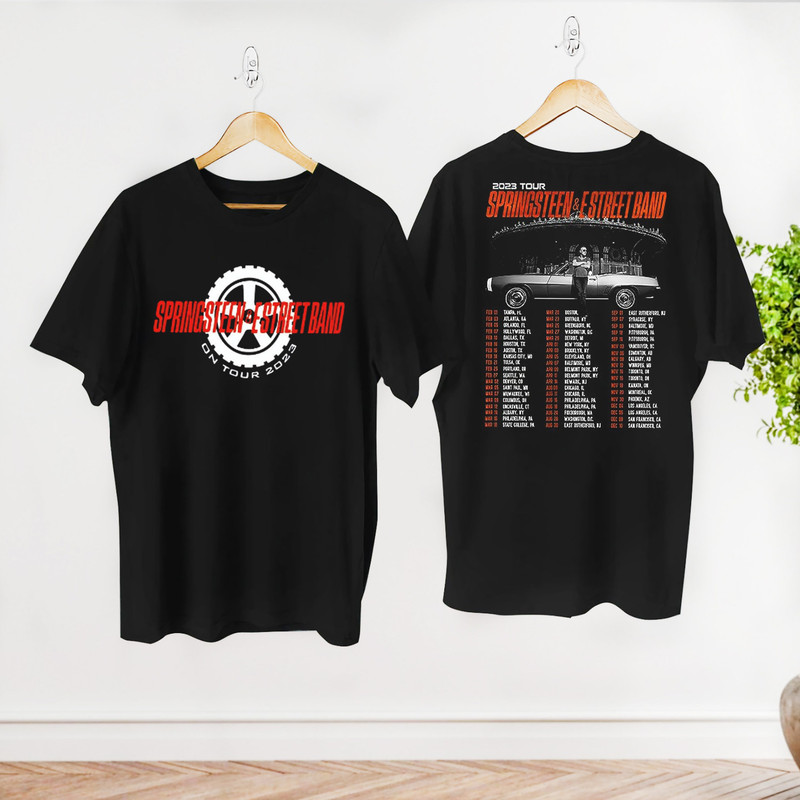 Graphic Bruce Springsteen & E Street 2023 Tour Shirt, E Street Band Shirt, Bruce Springsteen Fan Gift, Rock Tour 2023, Bruce Springsteen Tee 1.jpg
