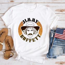 graphic jimmy buffett shirt, rip jimmy buffett shirt, 90s vintage jimmy buffett shirt