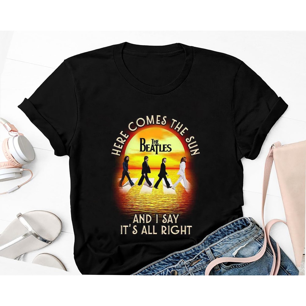 Here Come The Sun The Beatles Shirt, Signature The Beatles Band Shirt, Abbey Road The Beatles Shirt, The Beatles Fan Gift Shirt, Rock Band.jpg