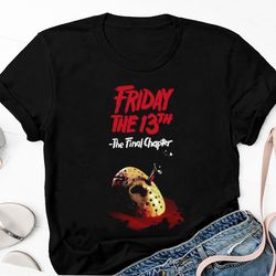jason voorhees friday the 13th the final chapter t-shirt, friday the 13th horror movie tee, jason voorhees shirt
